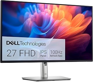 Монитор Dell 27 - P2725H - 27-дюймовый Full HD (1920 × 1080) дисплей 100 Гц, IPS-панель, 99% sRGB, контрастность 1500:1, регулировка наклона/поворота/вращения/высоты, 3-летняя расширенная гарантия замены - черный