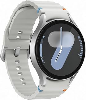 Смарт-часы SAMSUNG Galaxy Watch 7 (44 мм) с искусственным интеллектом, 1,5-дюймовым AMOLED-экраном, Wear OS 5, Wi-Fi, Bluetooth, измерением пульса, функцией отслеживания апноэ во сне и GPS-трекером, международная модель L310 (с быстрым зарядным устройством, серебристый цвет).