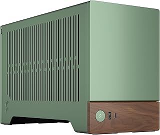 Корпус Fractal Design Terra Jade - передняя панель из орехового дерева - компактный форм-фактор - игровой корпус Mini ITX - райзер-кабель PCIe 4.0 - USB Type-C - панели из анодированного алюминия