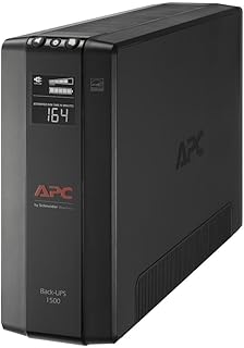 Источник бесперебойного питания APC 1500VA с резервным питанием от батареи и защитой от перенапряжения, блок питания BX1500M, стабилизатор напряжения (AVR), защита линии передачи данных.