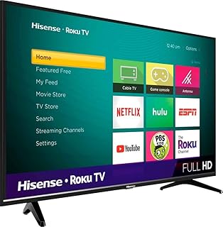 Телевизор Hisense 40-дюймовый LED-телевизор серии H4 с поддержкой Roku и Alexa (40H4F, модель 2020 года)
