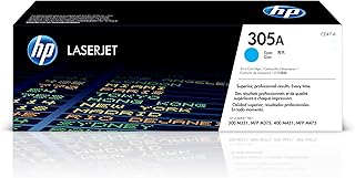 Голубой тонер-картридж HP 305A для принтеров HP | Совместим с принтерами серий: LaserJet Pro 300 M351, 300 MFP M375, 400 M451, 400 MFP M475 | CE411A
