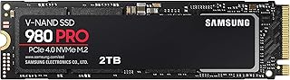 Samsung 980 PRO SSD 2TB PCIe NVMe Gen 4 Gaming M.2 Internal Solid State Drive Memory Card, Maximum Speed, Thermal Control MZ-V8P2T0B/AM