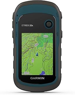 Garmin 010-02256-00 eTrex 22x, прочный портативный GPS-навигатор, черный/темно-синий