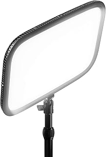 Elgato Key Light — профессиональный студийный светильник мощностью 2800 люмен с настольным креплением для стриминга, записи и видеоконференций, регулировка цветовой температуры и яркости осуществляется через приложение на Mac, ПК, iOS, Android.