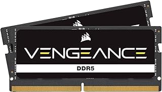Оперативная память CORSAIR Vengeance SODIMM DDR5 64 ГБ (2x32 ГБ) 5600 МГц CL48, совместимая с Intel XMP iCUE, черная (CMSX64GX5M2A5600C48)