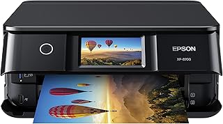 Многофункциональный беспроводной принтер Epson Expression Photo XP-8700 со встроенным сканером и копиром, а также 4,3-дюймовым цветным сенсорным экраном, черный.