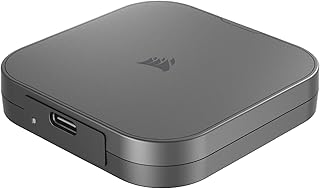 Внешний портативный SSD-накопитель Corsair EX400U 2 ТБ USB4 Type-C – скорость чтения до 4000 МБ/с, скорость записи 3600 МБ/с, USB 3.2 Gen2 2x2, Plug and Play, Thunderbolt 4, MagSafe, в комплекте кабель 40 Гбит/с, совместимость с ПК под управлением Windows, iOS и Mac – серый.