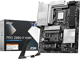 Материнская плата MSI PRO Z890-P WiFi ProSeries (поддерживает процессоры Intel Core Ultra Series 2, LGA 1851, DDR5, PCIe 5.0, M.2, SATA, LAN 5 Гбит/с, USB Type-C, Wi-Fi 7, Bluetooth 5.4, Thunderbolt 4, ATX)