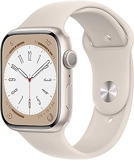 Apple Watch Series 8 [GPS, 41 мм] - Корпус из алюминия Starlight с спортивным ремешком Starlight, размер M/L (восстановленные)