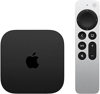 Apple TV 4K Wi-Fi (3-го поколения) с пультом Siri Remote и ограниченной гарантией Apple на 1 год (64 ГБ Wi-Fi)