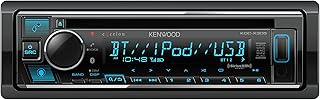 Автомагнитола Kenwood KDC-X305 eXcelon с CD-проигрывателем, Bluetooth, функцией громкой связи, AM/FM-радио, USB-портом, поддержкой Amazon Alexa и регулируемой цветовой подсветкой.