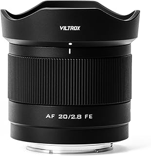 Объектив VILTROX 20mm f2.8 FE, 20mm f/2.8 e-mount Full Frame AF Lens для байонета Sony e, широкоугольный объектив с фиксированным фокусным расстоянием для байонета Sony e, моделей a7cr a7cii a7c a6700 zv-e100 a6600 a6400 a7iv a7iii