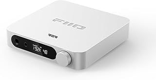 ЦАП и усилитель для наушников FiiO K11 R2R для домашней аудиосистемы или ПК, 6,35 мм и балансный 4,4 мм, RCA, коаксиальный, оптический, 1300 мВт, 384 кГц/24 бит DSD256 (серебристый)