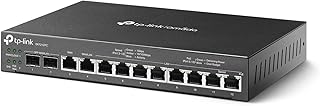 TP-Link ER7212PC | Маршрутизатор Omada, PoE-коммутатор и контроллер 3-в-1 Gigabit VPN-маршрутизатор | До 4 WAN-портов | 8 PoE+ LAN-портов по 110 Вт | Безвентиляторный | Простая установка | Балансировка нагрузки