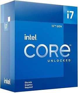 Процессор Intel® Core™ i7-12700KF для настольных компьютеров, 12 ядер (8P+4E) с частотой до 5,0 ГГц, разблокированный, чипсет LGA1700 серии 600, мощность 125 Вт.