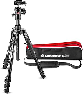 Штатив Manfrotto Befree Advanced для фотокамер с рычажным механизмом фиксации, портативный и компактный комплект штатива для путешествий с шаровой головкой, алюминиевый штатив для зеркальных и беззеркальных цифровых камер, аксессуары для фотоаппаратов.