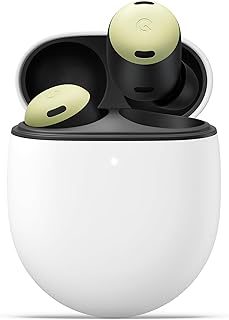 Google Pixel Buds Pro — наушники с шумоподавлением — до 31 часа работы от батареи с зарядным кейсом — Bluetooth-наушники — совместимы с Android — цвет лемонграсс