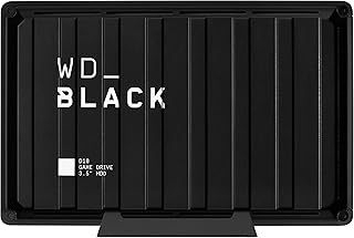 Внешний портативный жесткий диск WD_BLACK D10 Game Drive, совместимый с Playstation, Xbox, PC и Mac - WDBA3P0080HBK-NESN