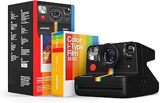 Фотоаппарат Polaroid Now+ Generation 2 — комплект «Фотоаппарат + пленка» (16 фотографий в комплекте) — черный — моментальная фотокамера с Bluetooth-подключением и управлением через приложение — модель 6250