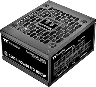 Блок питания Thermaltake Toughpower SFX 850W 80Plus Platinum ATX 3.1 Standard; 450 Вт, 12 В, разъем 2x6; Полностью модульная конструкция; 90-мм вентилятор FDB; PS-STP-0850FNFAPU-1; 7-летняя гарантия