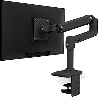 Ergotron – Кронштейн для монитора LX, настольное крепление для одного монитора – подходит для плоских, изогнутых, сверхширокоформатных компьютерных мониторов до 34 дюймов, весом от 7 до 25 фунтов, VESA 75x75 мм или 100x100 мм – матовый черный