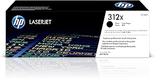 Черный тонер-картридж HP 312X увеличенного ресурса | Совместим с многофункциональными цветными принтерами HP Color LaserJet Pro MFP серии M476 | CF380X