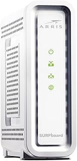 ARRIS (SB8200) — Кабельный модем — Быстрый гигабитный кабельный модем DOCSIS 3.1 32x8, одобрен для Comcast Xfinity, Cox, Charter Spectrum и других | Максимальная скорость интернета 1 Гбит/с, 4 канала OFDM — (Без встроенного Wi-Fi)