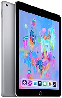 Планшет Apple iPad (модель 2018 года) только с Wi-Fi, 32 ГБ памяти, Apple 9,7-дюймовый iPad — космический серый (восстановленный).