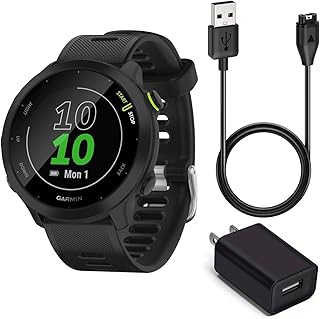 Смарт-часы Garmin Forerunner 55 GPS для бега (черные) в комплекте с аккумулятором.