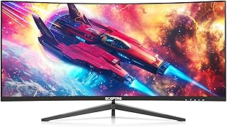 Новый изогнутый 30-дюймовый игровой монитор Sceptre, частота обновления более 200 Гц, встроенные динамики, разрешение 2560 x 1080p, HDMI x2, DP x2, 2025