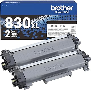 Оригинальные картриджи Brother TN830XL ​​2PK черного цвета с увеличенным ресурсом – каждый рассчитан на печать до 3000 страниц (1)
