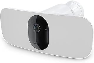 Камера видеонаблюдения Arlo Pro 3 с прожектором, разрешение 2K HDR, яркость 2000-3000 люмен | Беспроводная | Защита подъездных путей и переулков | Подключение к Wi-Fi | Цветное ночное видение, датчик движения, двусторонняя аудиосвязь, перезаряжаемая (белая)