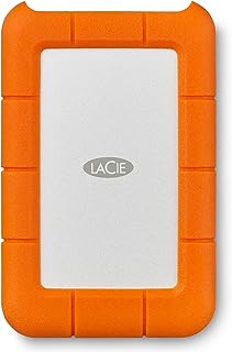 Внешний портативный жесткий диск LaCie Rugged USB-C, 5 ТБ, устойчивый к падениям, ударам, пыли и дождю, для Mac и ПК (STFR5000800)