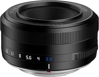 Автофокусный объектив TTartisan 27mm F2.8, совместимый с камерами Fuji X-Mount: XS10, X-A5, X-A7, X-M1, X-M2, X-E4, X-T1, X-T10, X-T2, X-T20, X-T3, X-T4, X-T100, X-T200, X-T30, X-Pro1, X-Pro2, X-Pro3, X-E1 (черный).