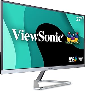 Монитор ViewSonic VX2776-SMHD 27 дюймов, IPS-матрица, разрешение 1080p, технология FreeSync, ультратонкие рамки, HDMI и DisplayPort.