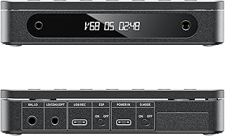Многофункциональный портативный стерео CD-плеер FiiO DM13 с длительным временем автономной работы, поддержкой копирования с USB, оптическим/коаксиальным/3,5 мм/4,4 мм выходами (черный, Bluetooth).