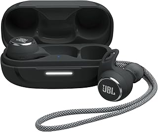 JBL Reflect Aero - Беспроводные активные наушники с шумоподавлением, 6 микрофонов для идеальных звонков с функцией VoiceAware, экстремальная пыле- и водонепроницаемость, удобная и надежная посадка, 24 часа работы с быстрой зарядкой (черные)