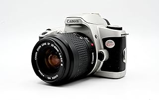 Новая пленочная зеркальная фотокамера Canon EOS Kiss (также известная как Rebel G в США/Канаде) с автофокусом и объективом EF 35-80 мм (восстановленная).