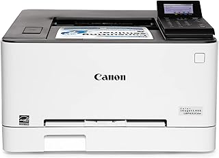 Canon imageCLASS LBP632Cdw — беспроводной двусторонний цветной лазерный принтер, однофункциональный, для домашнего офиса, с возможностью переноски, скорость печати 22 стр./мин, белый цвет.