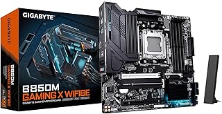 Материнская плата GIGABYTE B850M Gaming X WIFI6E AMD AM5 LGA 1718, mATX, DDR5, 2x M.2, PCIe 5.0, USB-C, WIFI6E, 2.5GbE LAN, EZ-Latch, 5-летняя гарантия.