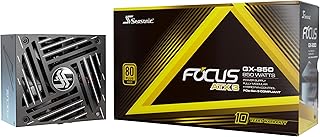 Блок питания Seasonic Focus V4 GX-850 (ATX3) - 850 Вт - 80+ Gold - Поддержка ATX 3.0 и PCIe 5.1 - Полностью модульная конструкция - Форм-фактор ATX - Высококачественные японские конденсаторы - 10-летняя гарантия - Совместимость с видеокартами Nvidia RTX 30/40 Super и AMD