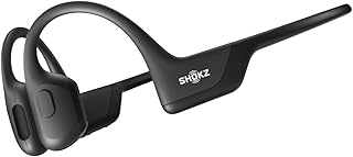 SHOKZ OpenRun Pro - Открытые Bluetooth спортивные наушники с костной проводимостью, влагостойкие беспроводные наушники для тренировок и бега с глубокими басами, встроенным микрофоном и повязкой на голову, черные.