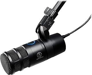 USB-микрофон Audio-Technica AT2040USB с гиперкардиоидной диаграммой направленности для подкастов.