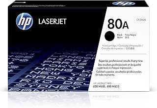 Черный тонер-картридж HP 80A для принтеров HP | Совместим с принтерами серий: LaserJet Pro 400 M401, LaserJet Pro 400 MFP M425 | CF280A