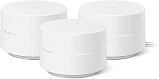 Google Wifi - AC1200 - Mesh WiFi система - Wi-Fi роутер - зона покрытия 4500 кв. футов - комплект из 3 штук