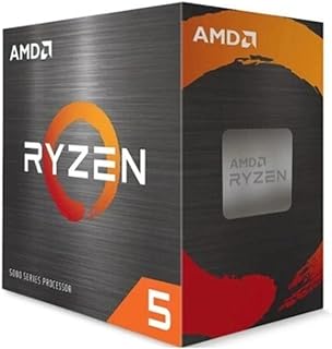 Разблокированный настольный процессор AMD Ryzen 5 5600X с 6 ядрами и 12 потоками, оснащенный кулером Wraith Stealth.