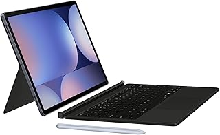 Чехол-клавиатура для SAMSUNG Galaxy Tab S10+ с AI-клавишами, съемная платформа, удобство использования, как на ПК, регулируемые углы обзора, беспроводное совместное использование клавиатуры, версия для США, черный.
