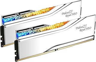 Оперативная память G.SKILL Trident Z5 Royal Neo Series (AMD Expo) DDR5 32 ГБ (2x16 ГБ) 6000 МТ/с CL28-36-36-96 1,40 В для настольных компьютеров, UDIMM - серебристая (F5-6000J2836G16GX2-TR5NS)