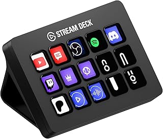 Elgato Stream Deck MK.2 – Студийный контроллер, 15 макро-клавиш, запускает действия в приложениях и программах, таких как OBS, Twitch, YouTube и других, работает с Mac и ПК.